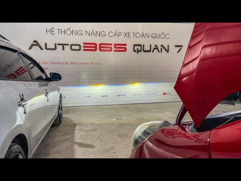  KIA MORNING NÂNG CẤP ĐÈN TITAN GOLD 2.0 LẮP NHƯ ZIN CHO XE SỬ DỤNG BÓNG HALOGEN