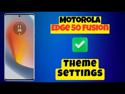 Motorola Edge 50 Fusion Theme Change || How to change the theme || Theme settings