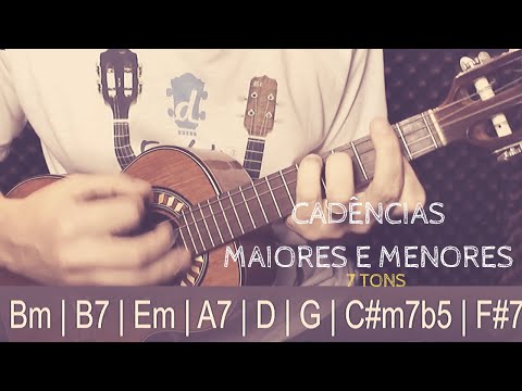 Cadência MAIOR e MENOR nos 7 Tons