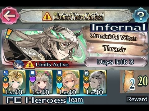 The battle with Limited unit : Vs. Mythic! Thrasir - Infernal (with F2P units No SI but seals)