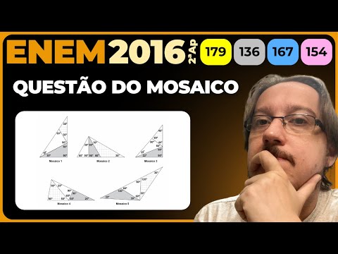 ENEM 2016 || Classificação de Triângulos || Pretende-se construir um mosaico com o formato de um