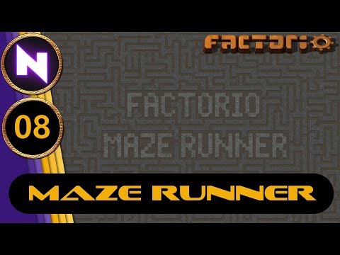 Factorio Maze Runner #8 GETTING ON TRACK