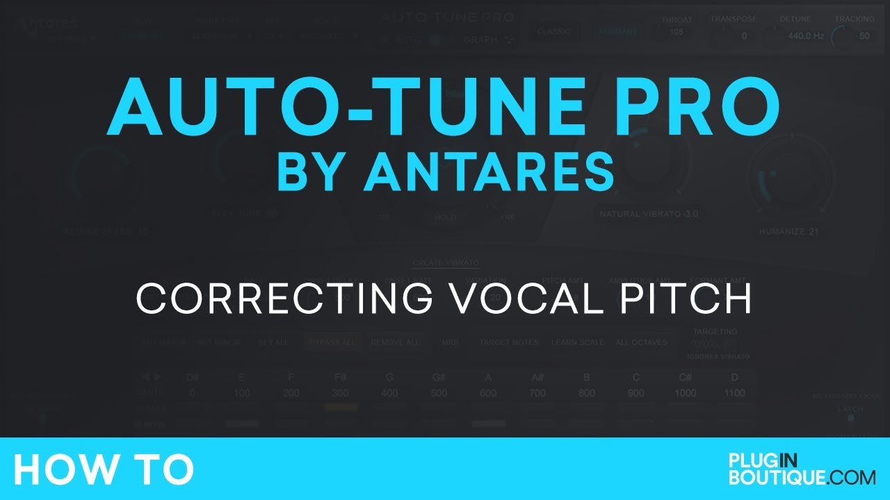 Antares AutoTune Pro Correcting Vocal Pitch Tutorial