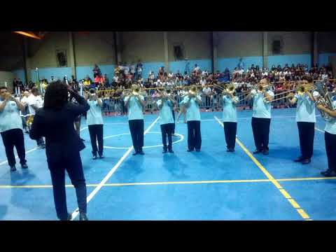 Banda Marcial municipal de Itapevi (Valdir Silva Ferreira)- Saída - VIII Confaban de Itaquera 2018
