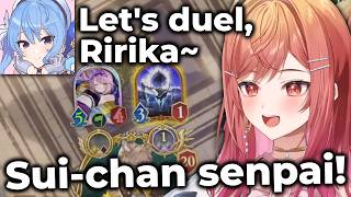 Suisei Randomly Crashes Ririka's Stream at Midnight Asking For A Duel 💀