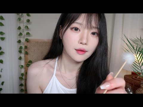ASMR(Sub✔) 휴양지에서 물놀이 후 시원한 귀청소 상황극 Clean your ears after playing in the water ※※초반 20초 소리 없는 연출※※