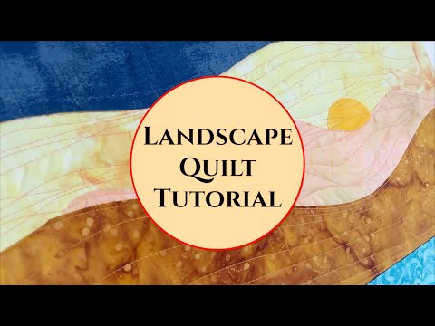 SUPER SIMPLE!!! Landscape Quilted Wall Hanging