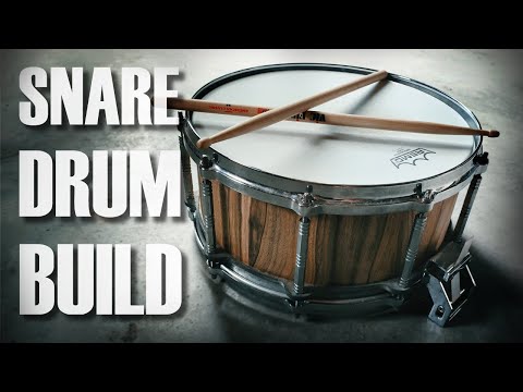 How I Built a Custom Walnut Snare Drum from Scratch - WOODWORKING
