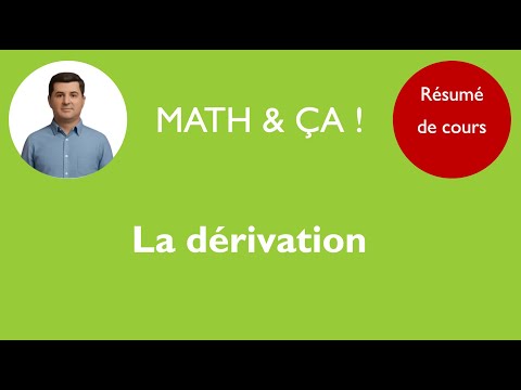 Résumé de cours: la dérivation
