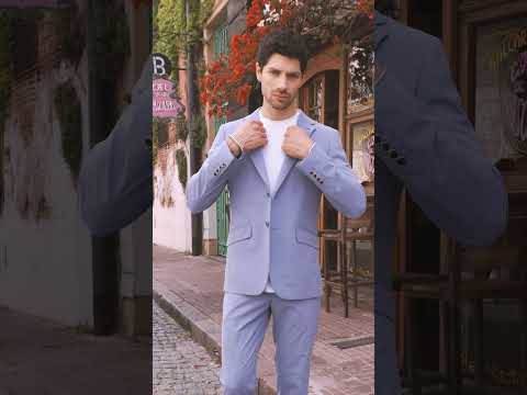 Traje formal azul claro de dos botones | Carlos Nieto