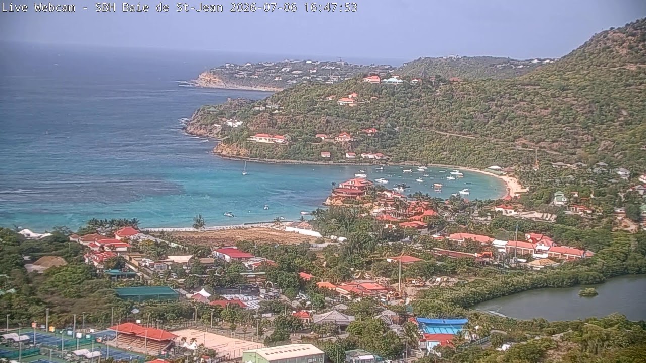 Live webcam view of Baie de Saint-Jean Beach Panorama