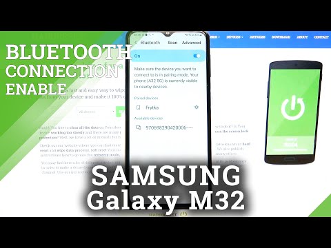 SAMSUNG Galaxy M32 - How to Start Data Sharing & Turn On Bluetooth Connection