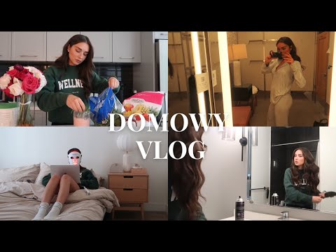 Home VLOG: How I curl my hair, measure Skims and daily routine | Weronika Załazińska