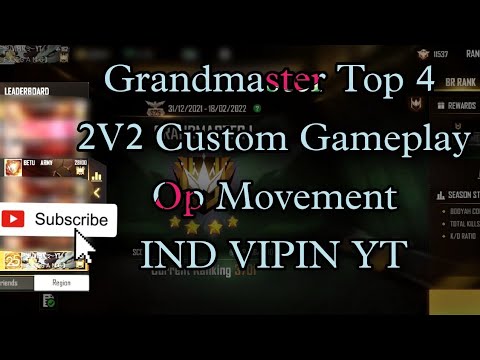 Grandmaster Reason Top 4 2V2 Custom Gameplay Op Movement Gameplay #indvipinyt