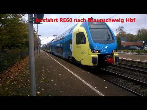 Zugverkehr Ibbenbüren 23.10.2017 mit Lichtgrüße HD