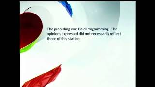 CTV Two Viewer Advisory: Paid Programming Precedin