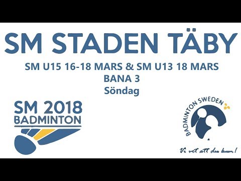 SM U15 Badminton - Semifinaler & Finaler - Bana 3 - YRC Rental