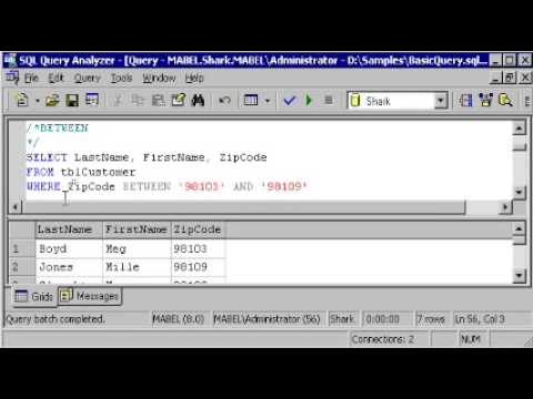 Sql Server Tutorial T Sql Like Between Comments Null Values Andornot