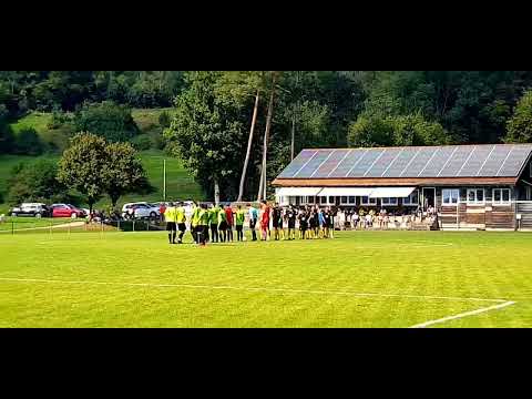 Einlaufen der Mannschaften, SV Frickenhofen - TSV Leinzell am 10.09.2023