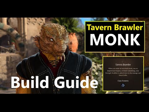 O.P. Tavern Brawler Monk - Build Guide [ Baldur's Gate 3 ]