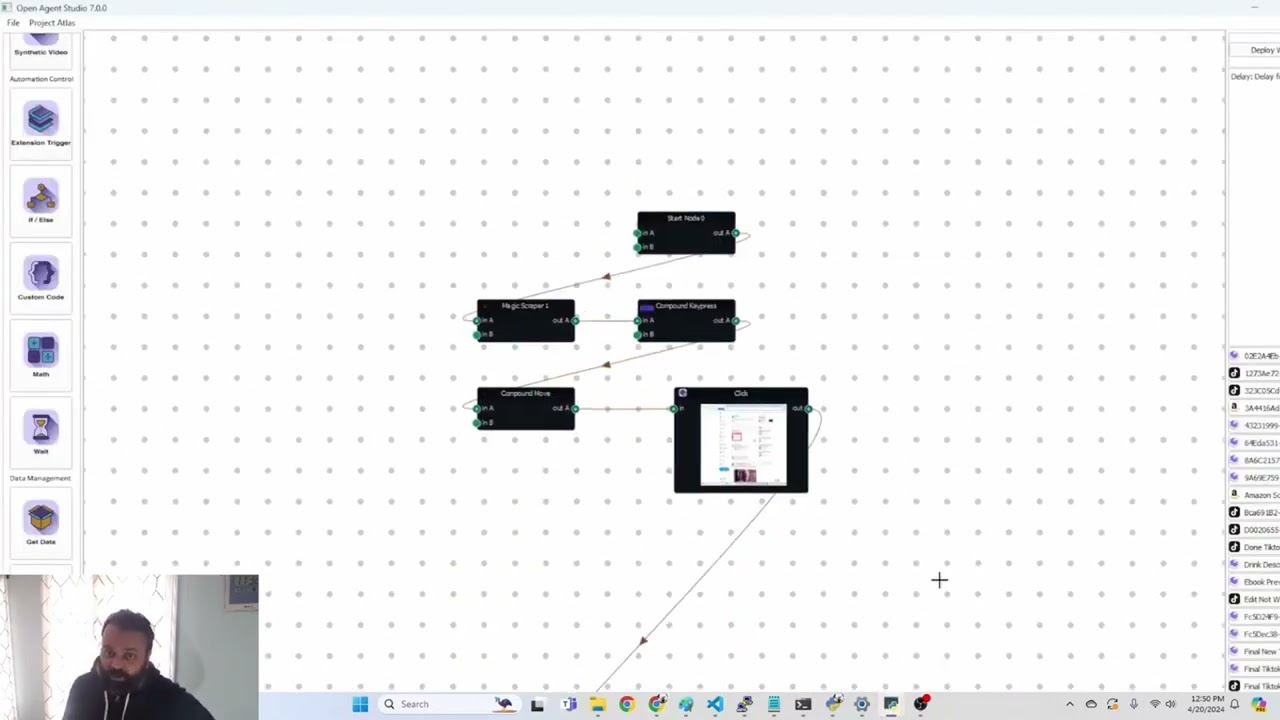 Agent Recorder: Generate No-Code Graph By Recording Actions