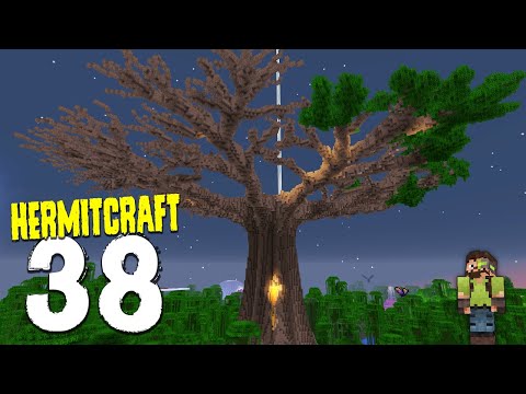 HermitCraft 7: 38 | TREE BASE CANOPY COMPLETE