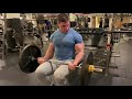 Seated barbell curls