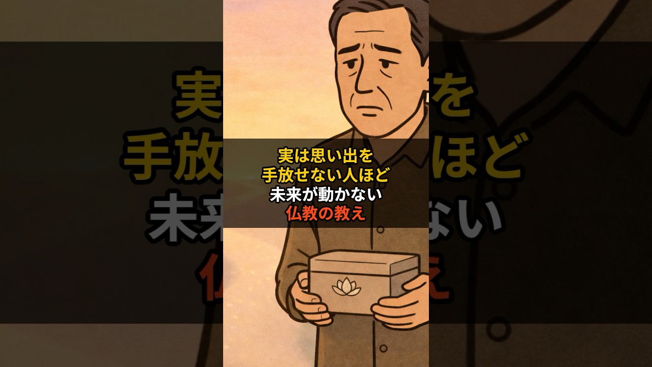 実は“思い出を手放せない人”ほど未来が動かない｜仏教の教え