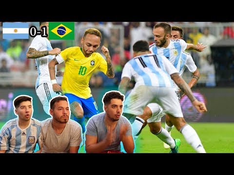 ARGENTINA 0 BRASIL 1 | Partido Amistoso | VIDEO REACCION