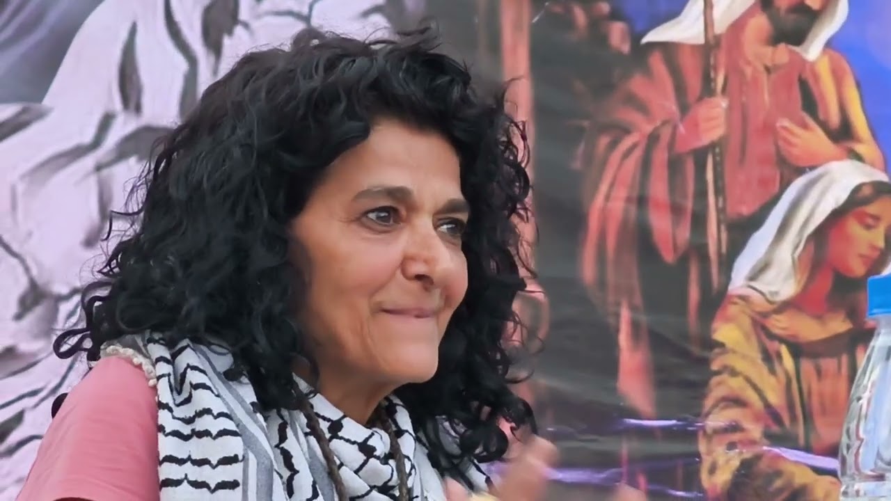 Susana Khalil, conferencia sobre Palestina y Pesebre viviente en Caracas, 12 diciembre 2025