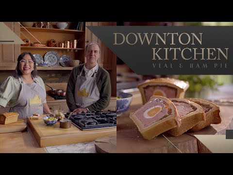 Thumbnail of the video: Kevin Doyle and Chef Nini Nguyen Bake Veal and Ham Pie | Downton Kitchen | Ep 1