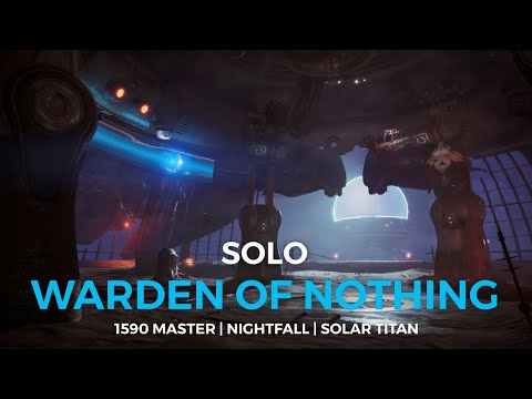 Solo 1590 Master Warden of Nothing Nightfall [Destiny 2]
