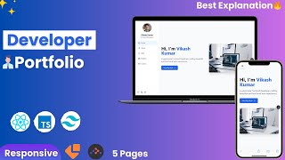 Download the video "👨How to Build A Portfolio Website Using React | Complete Responsive | Becodewala | Part-2"