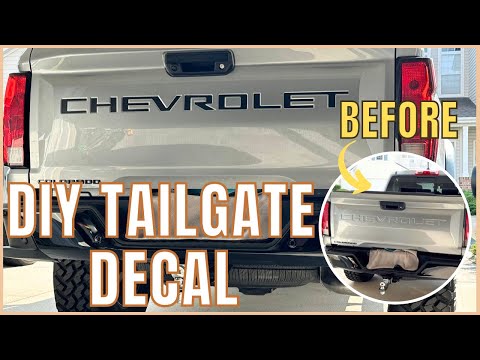 2023 CHEVY COLORADO TAILGATE DECAL INSTALL