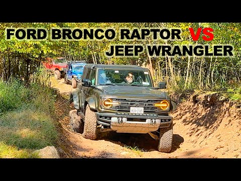 Ford Bronco Raptor vs Jeep Wrangler 4x4 Offroad Trails Articulation Test