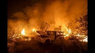 California fire Hell on earth who is hand ?