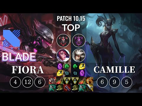 DRX Blade Fiora vs Camille Top - KR Patch 10.15