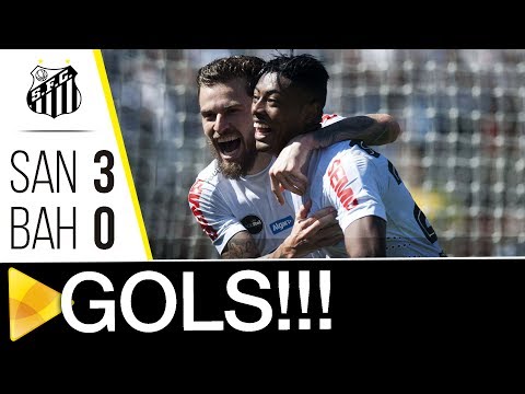 Santos 3 x 0 Bahia | GOLS | Brasileirão (24/07/17)