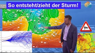 This is how the storm develops! Storm-force winds, hurricane-force gusts at sea. Snow forecast fo...