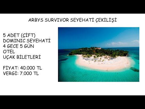 Arby's Survivor 2018 Dominik Seyehati Çekilişi (2018 Şubat - Nisan)
