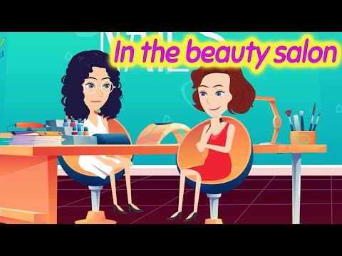 In the beauty salon -  Learn English Conversation Practice