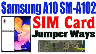 Samsung A10 SM A102 Insert SIM Card Problem Repair Jumper Ways #GSM_Free_Equipment