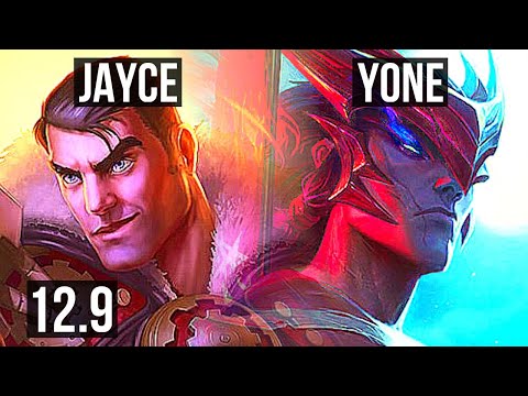 JAYCE vs YONE (MID) | 1.5M mastery, 600+ games, Legendary | NA Grandmaster | 12.9