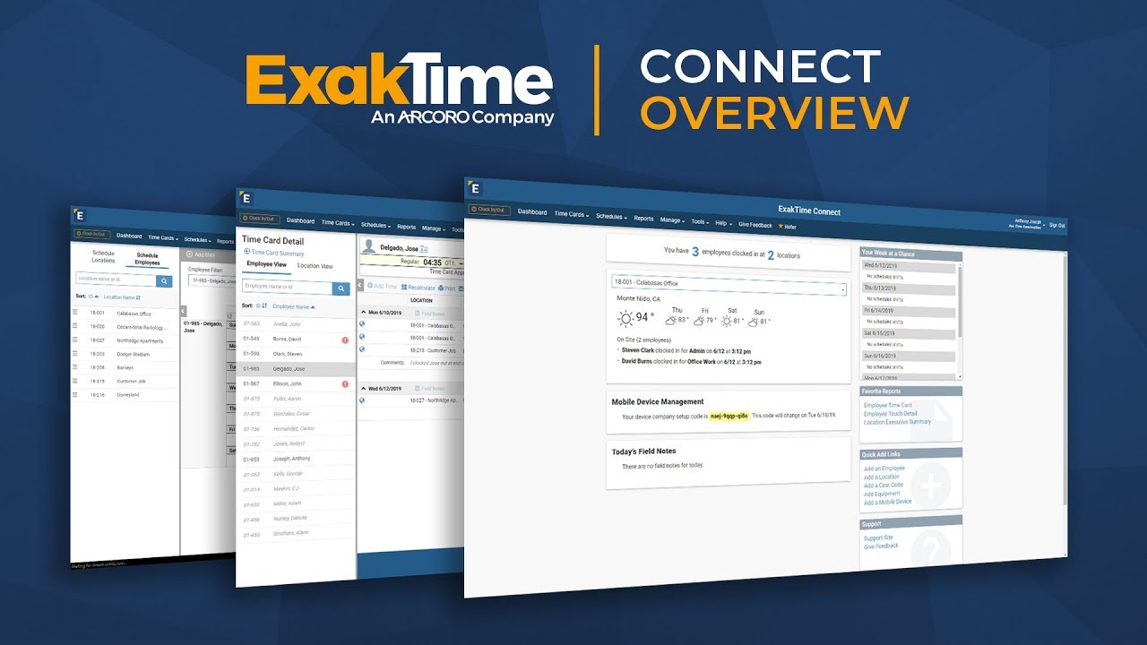 ExakTime Connect Overview