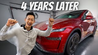 Removing Paint Protection Film (PPF) 4 Years Later on my Tesla (Is DIY Cheaper?)