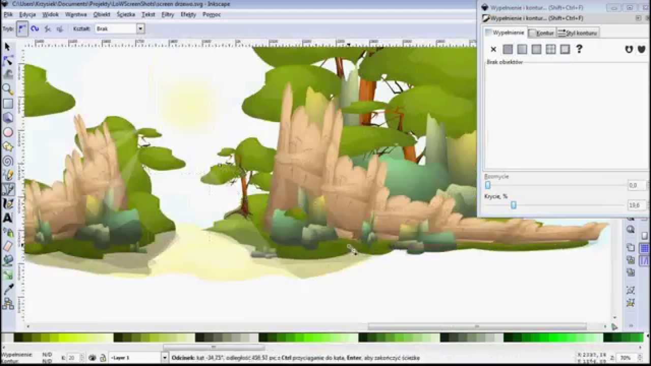 Vector Graphic- Making game background