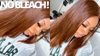 HOW TO DYE HAIR FROM BLACK TO BROWN + NO BLEACH! | *EASY* HAIR LIGHTENING TUTORIAL