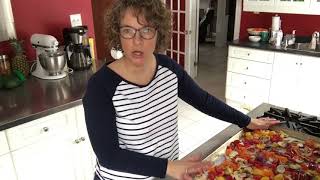 Roasted Vegetables and Garlic Shrimp Pasta