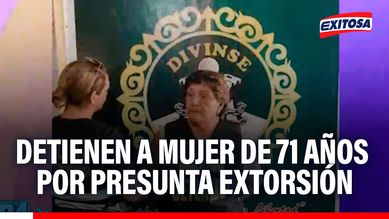 🔴🔵 PNP de Piura captura a una mujer de 71 años por presunta extorsión contra un ciudadano