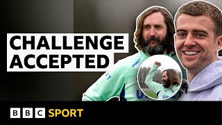 Patrick Bamford tests podcast co-host Joe Wilkinson's free-kicks | My Mate's A Footballer | BBC